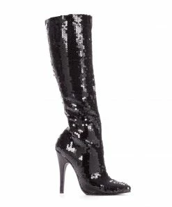 Ellie Shoes 5 Heel Sequins Knee Boot