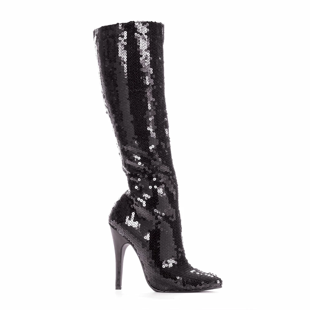 Ellie Shoes 5 Heel Sequins Knee Boot 4 Ellie Shoes 5 Heel Sequins Knee Boot