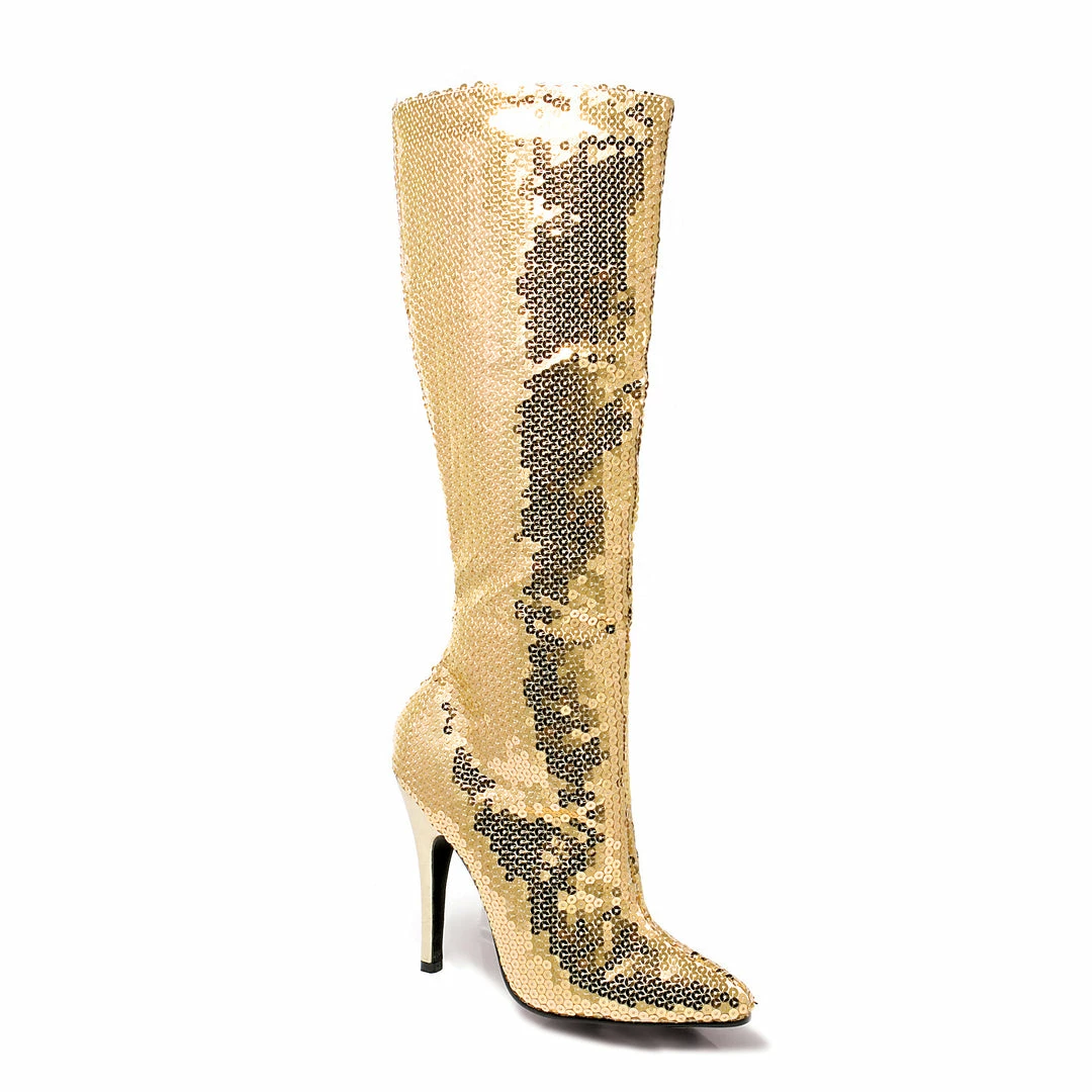 Ellie Shoes 5 Heel Sequins Knee Boot 5 Ellie Shoes 5 Heel Sequins Knee Boot