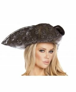 Roma Costume Costume Accessories Skull Embroidered Pirate Hat