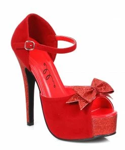 Ellie Shoes 5 Heel Sandal With Bow