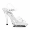 Ellie Shoes 5 Heel Clear Wide Width Sandal 1 Ellie Shoes 5 Heel Clear Wide Width Sandal