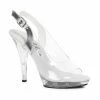 Ellie Shoes 5 Heel Clear Wide Width Sandal 2 Ellie Shoes 5 Heel Clear Wide Width Sandal