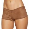 Roma Costume Brown Suede Boy Shorts CLOTHING