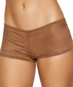Roma Costume Brown Suede Boy Shorts CLOTHING