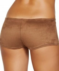 Roma Costume Brown Suede Boy Shorts CLOTHING