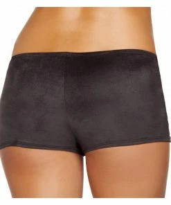 Roma Costume CLOTHING Black Suede Boy Shorts 5 Roma Costume CLOTHING Black Suede Boy Shorts