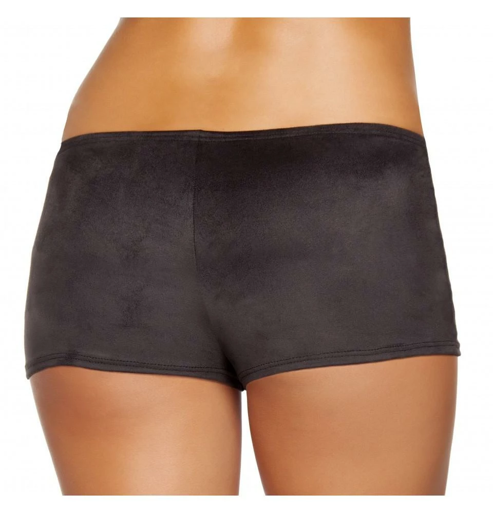 Roma Costume CLOTHING Black Suede Boy Shorts 4 Roma Costume CLOTHING Black Suede Boy Shorts
