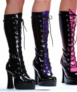 Ellie Shoes Heel Knee High Boot With Color Tongue