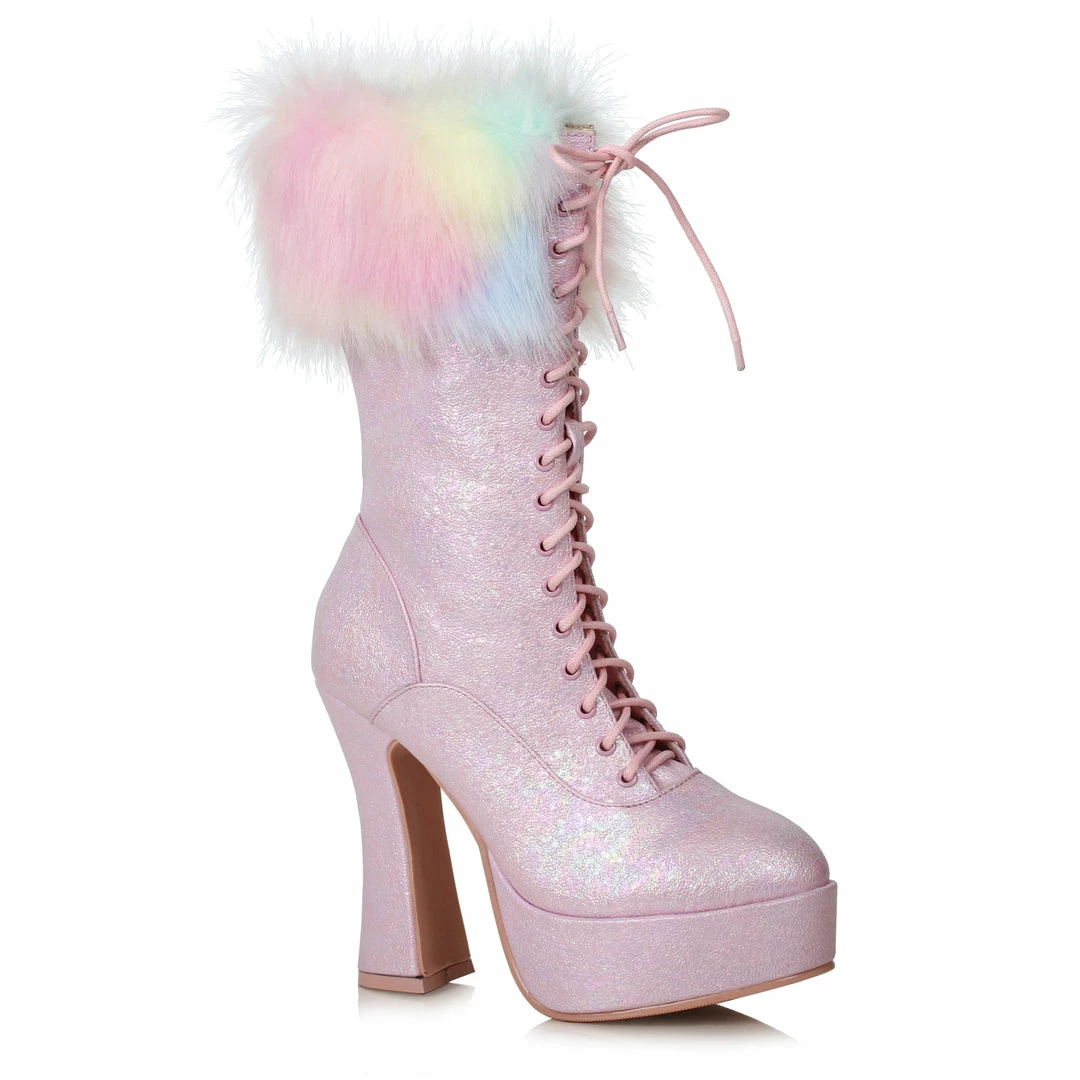 Ellie Shoes 5 Chunky Heel Unicorn Boot With Faux Fur 4 Ellie Shoes 5 Chunky Heel Unicorn Boot With Faux Fur