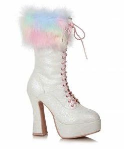 Ellie Shoes 5 Chunky Heel Unicorn Boot With Faux Fur 7 Ellie Shoes 5 Chunky Heel Unicorn Boot With Faux Fur