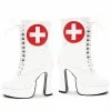 Ellie Shoes 5.5 Heel Ankle Nurse Boot With Inner Zipper 2 Ellie Shoes 5.5 Heel Ankle Nurse Boot With Inner Zipper