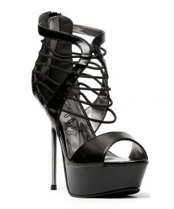 Ellie Shoes 5 Metallic Stiletto Heel Platform Sandal