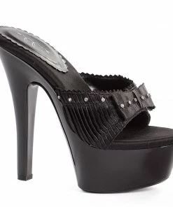 Ellie Shoes 6 Sandal With Lace And Rhinestones