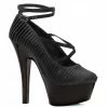 Ellie Shoes 6 Heel With Pleated Satin And Ankle Strap