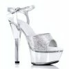 Ellie Shoes 6 Heel Glitter Sandal