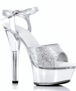 Ellie Shoes 6 Heel Glitter Sandal