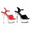 Ellie Shoes 6 Heel Sandal With Clear Bottom