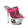 Ellie Shoes 6 Cut Out Platform Neon Mule With Side Buckle Décor