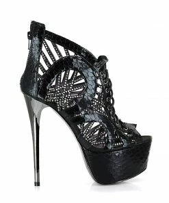 Ellie Shoes 6 Multi Peep Toe W/Contrasting Trim