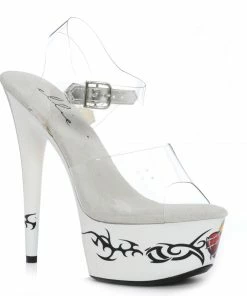 Ellie Shoes 6 HEART TATTOO STILETTO