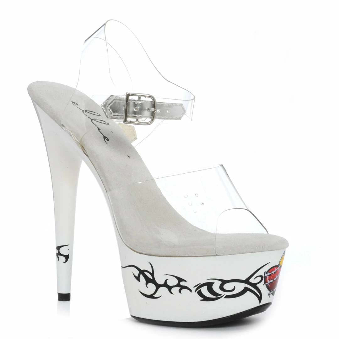 Ellie Shoes 6 HEART TATTOO STILETTO 3 Ellie Shoes 6 HEART TATTOO STILETTO