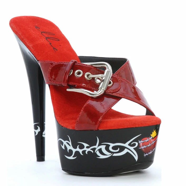 Ellie Shoes 6 HEART TATTOO STILETTO 3 Ellie Shoes 6 HEART TATTOO STILETTO