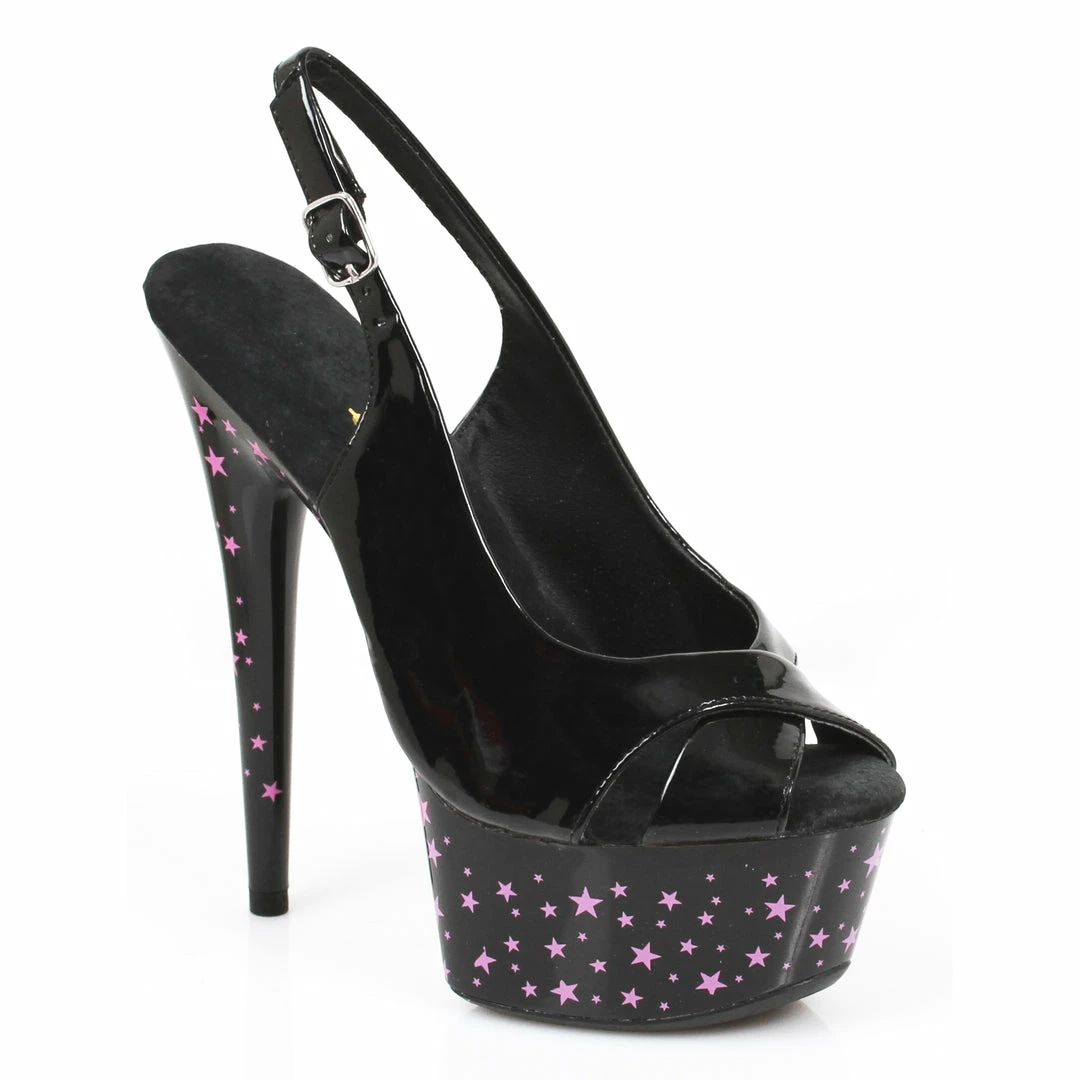 Ellie Shoes 6 Star Sling Back Tattoo Stiletto 3 Ellie Shoes 6 Star Sling Back Tattoo Stiletto