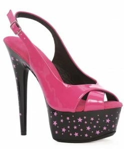 Ellie Shoes 6 Star Sling Back Tattoo Stiletto