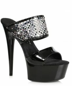 Ellie Shoes 6 Stiletto Rhinestone Booties