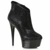 Ellie Shoes 6 RHINESTONE STILETTO BOOTIE