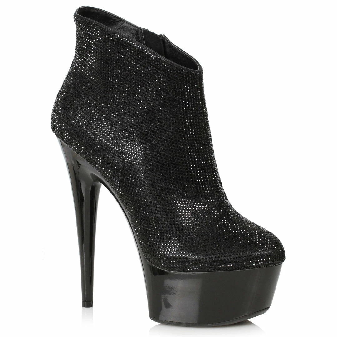 Ellie Shoes 6 RHINESTONE STILETTO BOOTIE 3 Ellie Shoes 6 RHINESTONE STILETTO BOOTIE