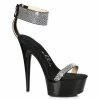 Ellie Shoes 6 Stiletto With Rhinestone Strap