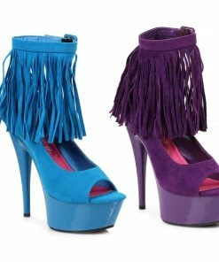 Ellie Shoes 6 Platform With Fringe