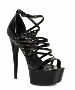 Ellie Shoes 6 Heel W/Multiple Straps
