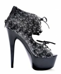 Ellie Shoes 6 Multi Buckle Quilted Stiletto With 2 Platform