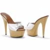Ellie Shoes 6 Pointed Heel Mule W/Buckle