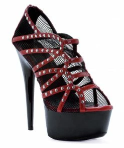 Ellie Shoes 6 Peeptoe Mesh Bootie With Mezzo Detial 7 Ellie Shoes 6 Peeptoe Mesh Bootie With Mezzo Detial