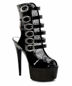 Ellie Shoes 6Stilleto With Ankle And Buckle Detail