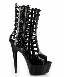 Ellie Shoes 6 Open Toe Chain Link