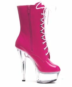 Ellie Shoes 6 Pointed Stiletto Ankle Boot With Inner Zipper