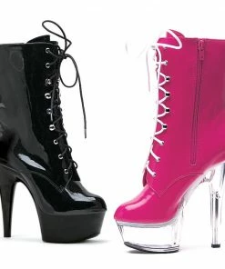 Ellie Shoes 6 Pointed Stiletto Ankle Boot With Inner Zipper