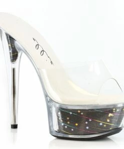 Ellie Shoes 6 Glitter Stilletto With Star Struck Platform