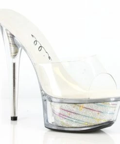 Ellie Shoes 6 Glitter Stilletto With Star Struck Platform