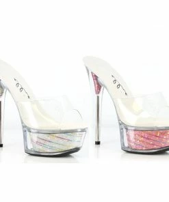 Ellie Shoes 6 Glitter Stilletto With Star Struck Platform