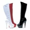 Ellie Shoes 6 Pointed Stiletto Stretch Knee Boot W/Zipper
