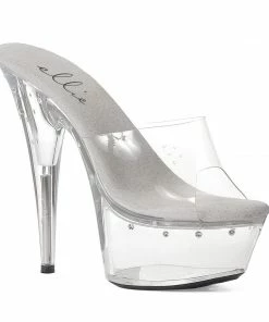 Ellie Shoes 6 Heel W/ Rhinestones On Platform