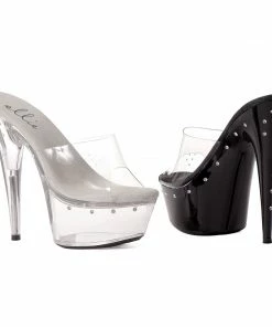 Ellie Shoes 6 Heel W/ Rhinestones On Platform