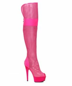 Ellie Shoes 6 Peep Toe Thigh High Mesh Boot 8 Ellie Shoes 6 Peep Toe Thigh High Mesh Boot