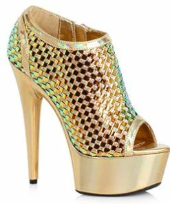 Ellie Shoes 6 Inch Ankle Bootie With Weaves